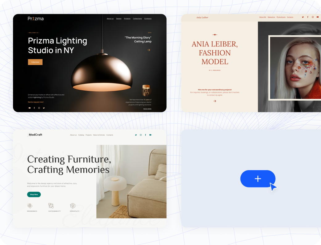 Moderne Website-Vorlagen